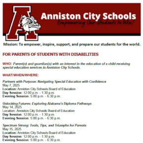 2025 Special Education Parent Workshops